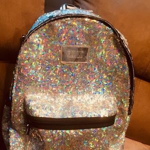 victoria secret PINK BACKPACK NEW MEGA BLING HUGE